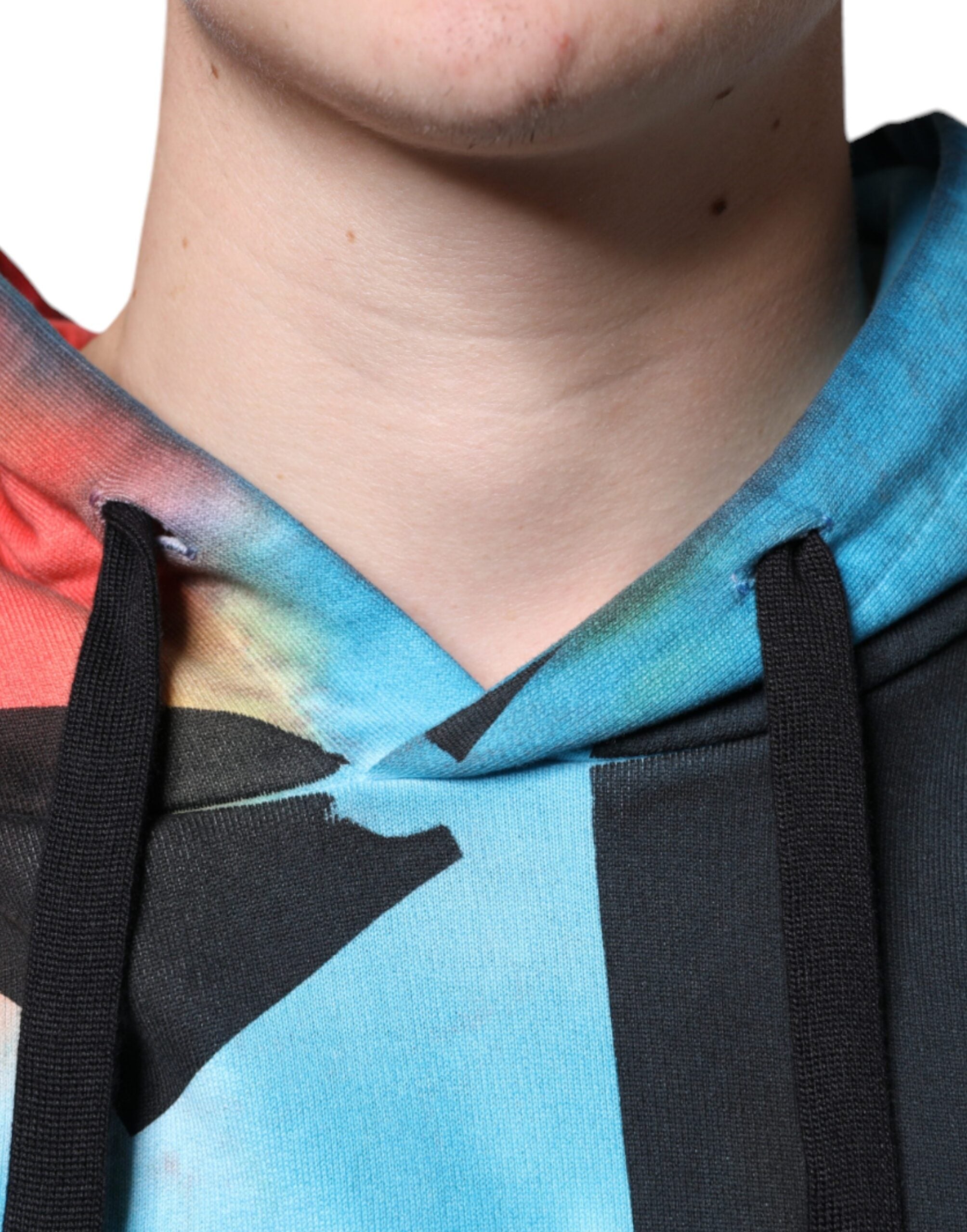 Dolce &amp; Gabbana – Mehrfarbiges Sweatshirt mit Batikmuster und Kapuze