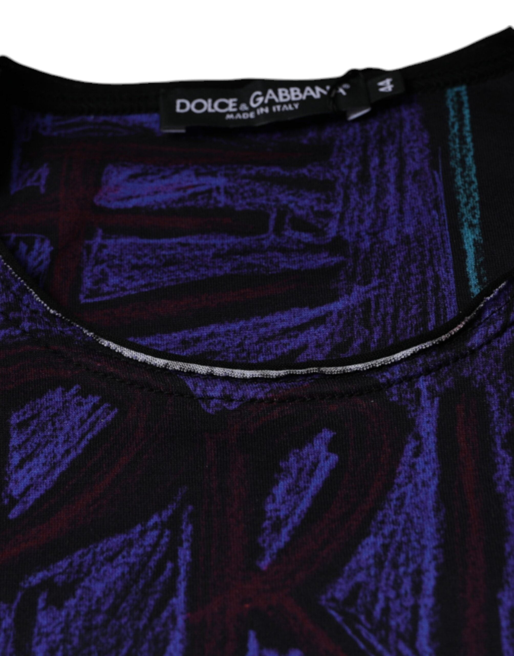 Dolce &amp; Gabbana Baumwoll-T-Shirt mit mehrfarbigem Grafikdruck