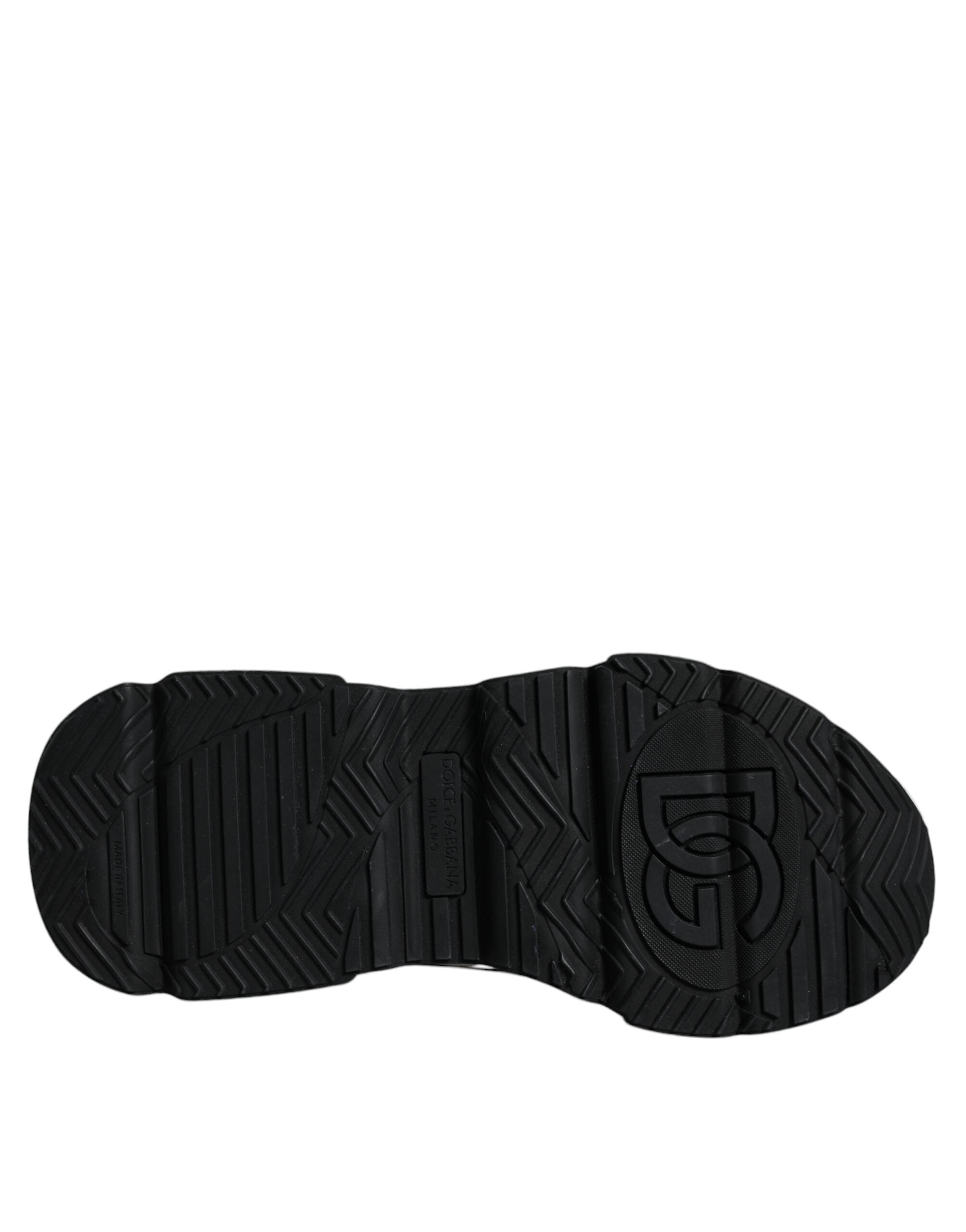 Dolce &amp; Gabbana – Daymaster – Sneaker mit Logo-Schild in Weiß und Schwarz