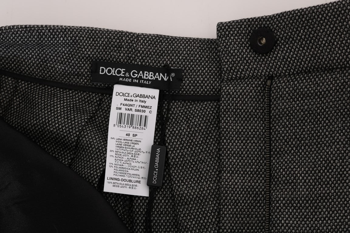 Dolce &amp; Gabbana Schicke Mini-Shorts aus Wolle mit hoher Taille