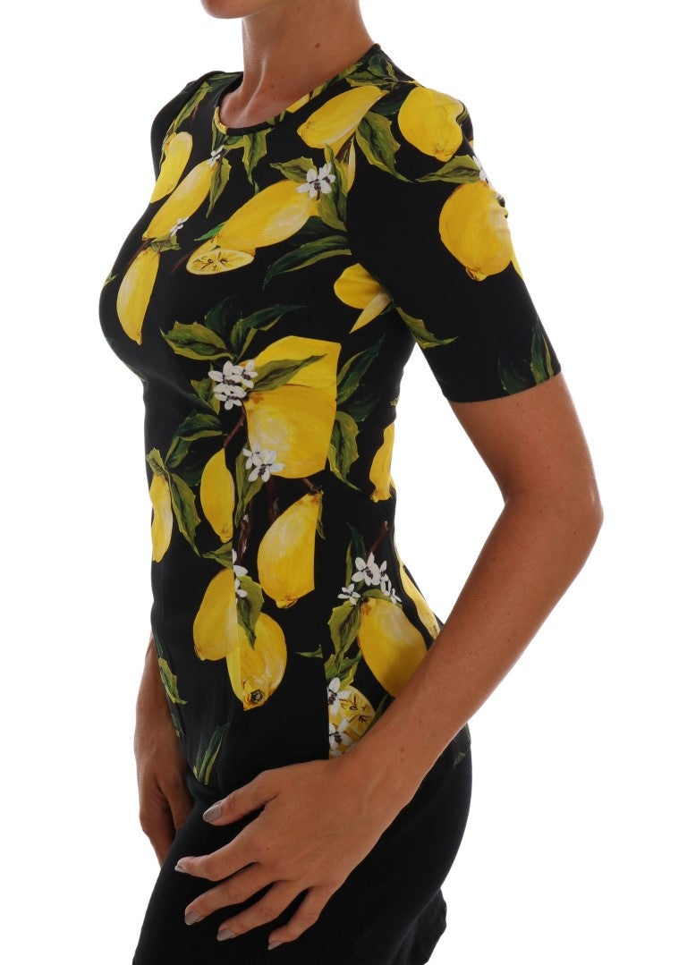 Dolce &amp; Gabbana Seidenbluse mit sizilianischem Zitronenprint