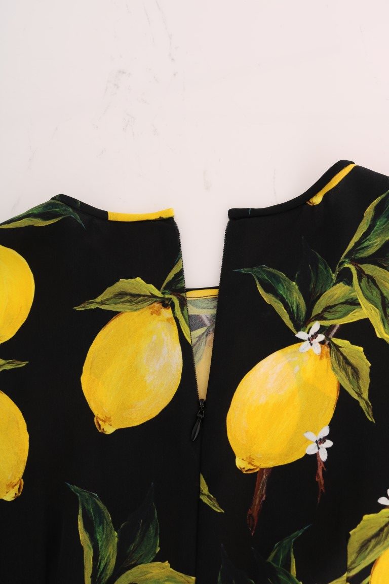 Dolce &amp; Gabbana Seidenbluse mit sizilianischem Zitronenprint