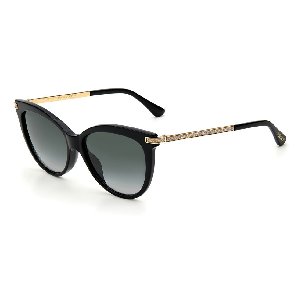 Jimmy Choo Schwarze Sonnenbrille aus Kalbshaar