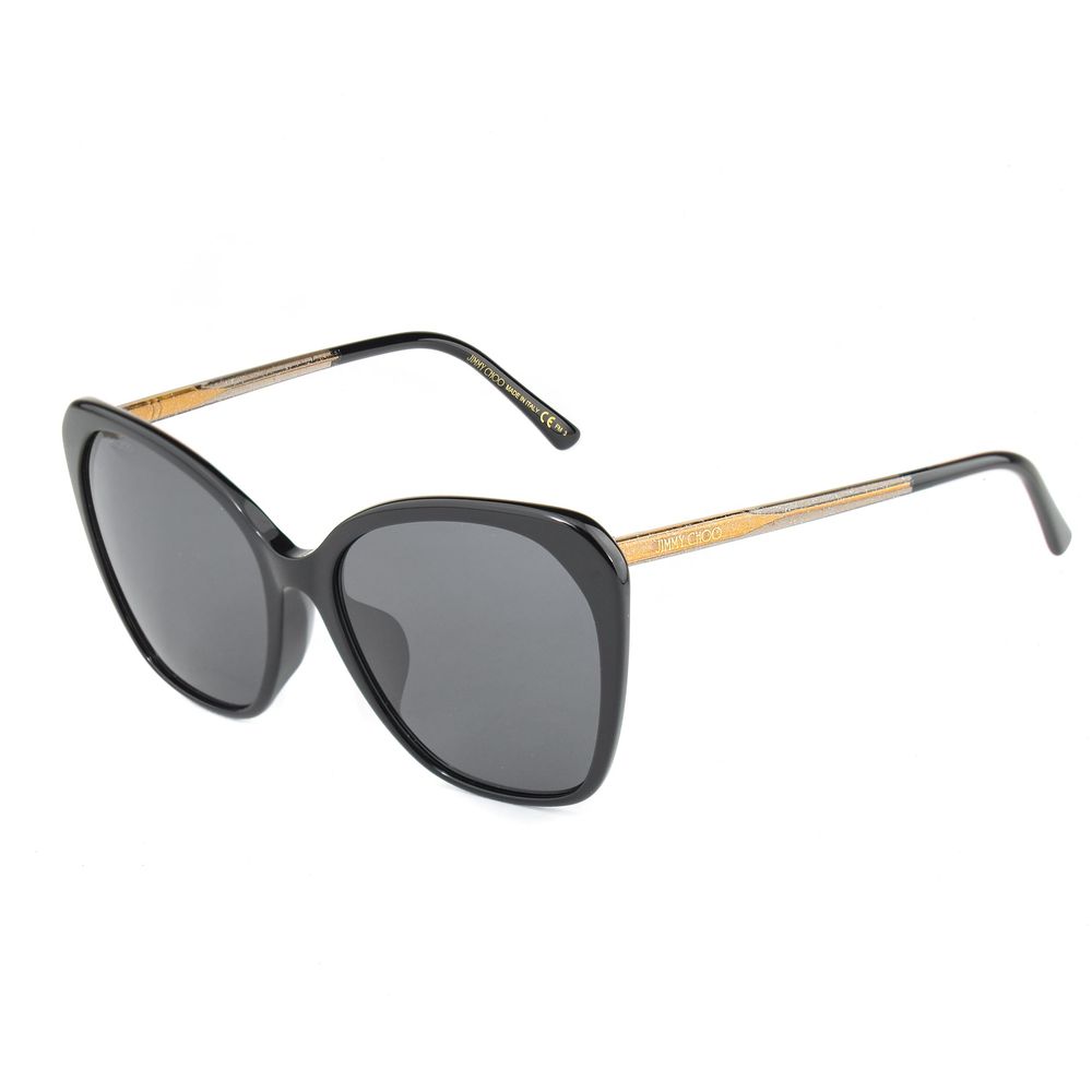 Jimmy Choo Sonnenbrille aus schwarzem Metall