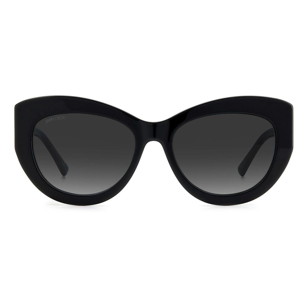 Jimmy Choo Schwarze Sonnenbrille aus Kalbshaar