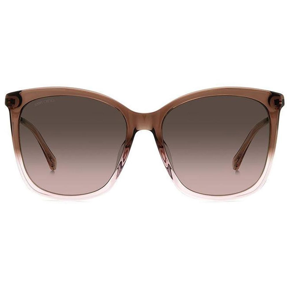 Jimmy Choo Braune Sonnenbrille aus Kalbshaar