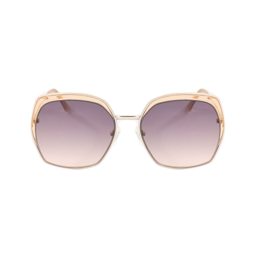 Ochelari de soare Guess din metal auriu
