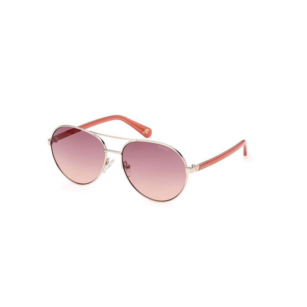 Ochelari de soare Guess din metal auriu