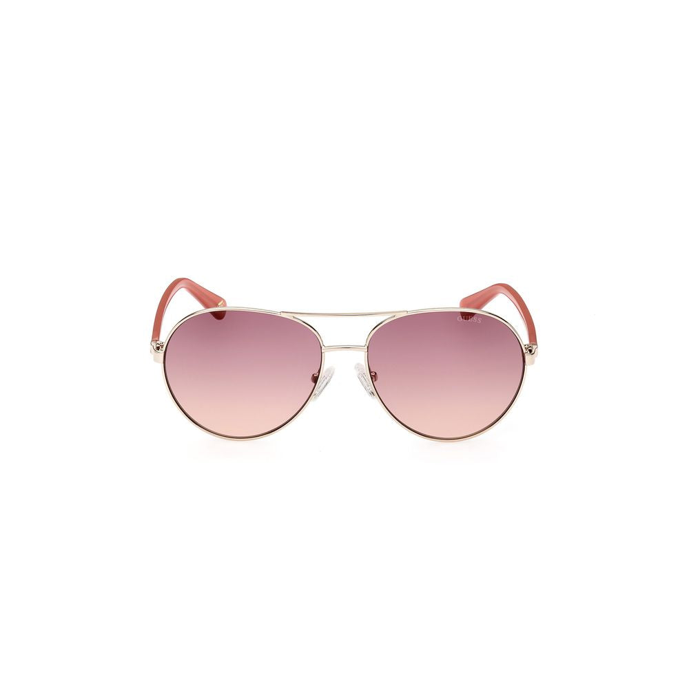 Ochelari de soare Guess din metal auriu