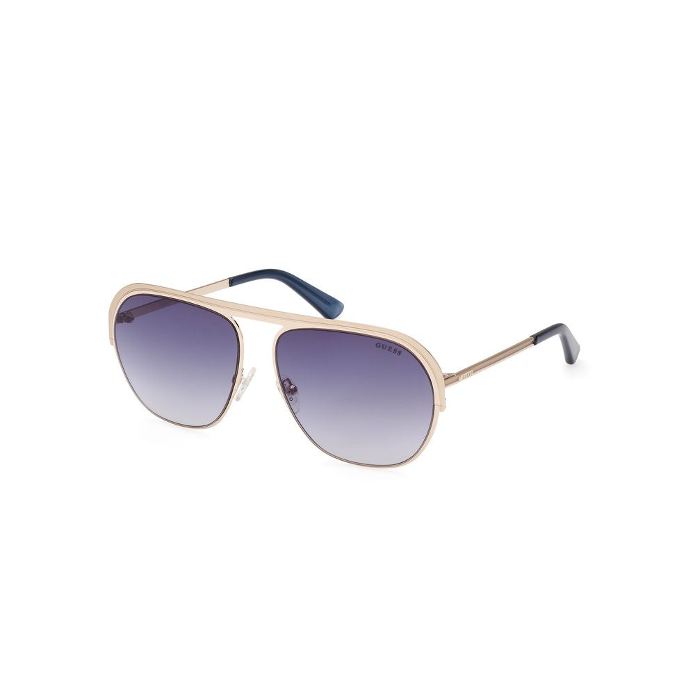 Ochelari de soare Guess din metal auriu