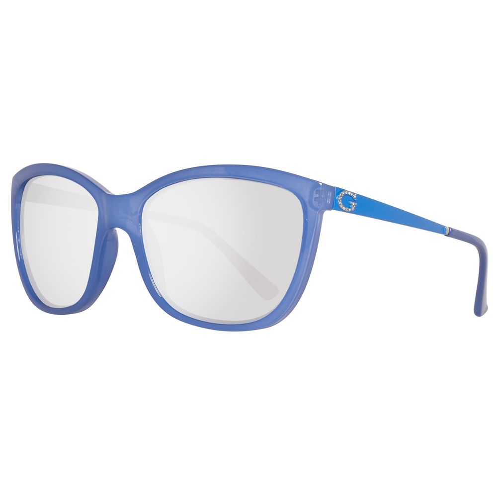 Ochelari de soare Guess din plastic albastru