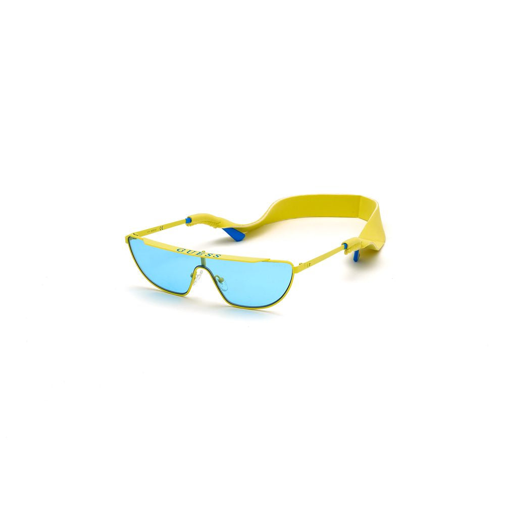 Ochelari de soare metalici galbeni Guess