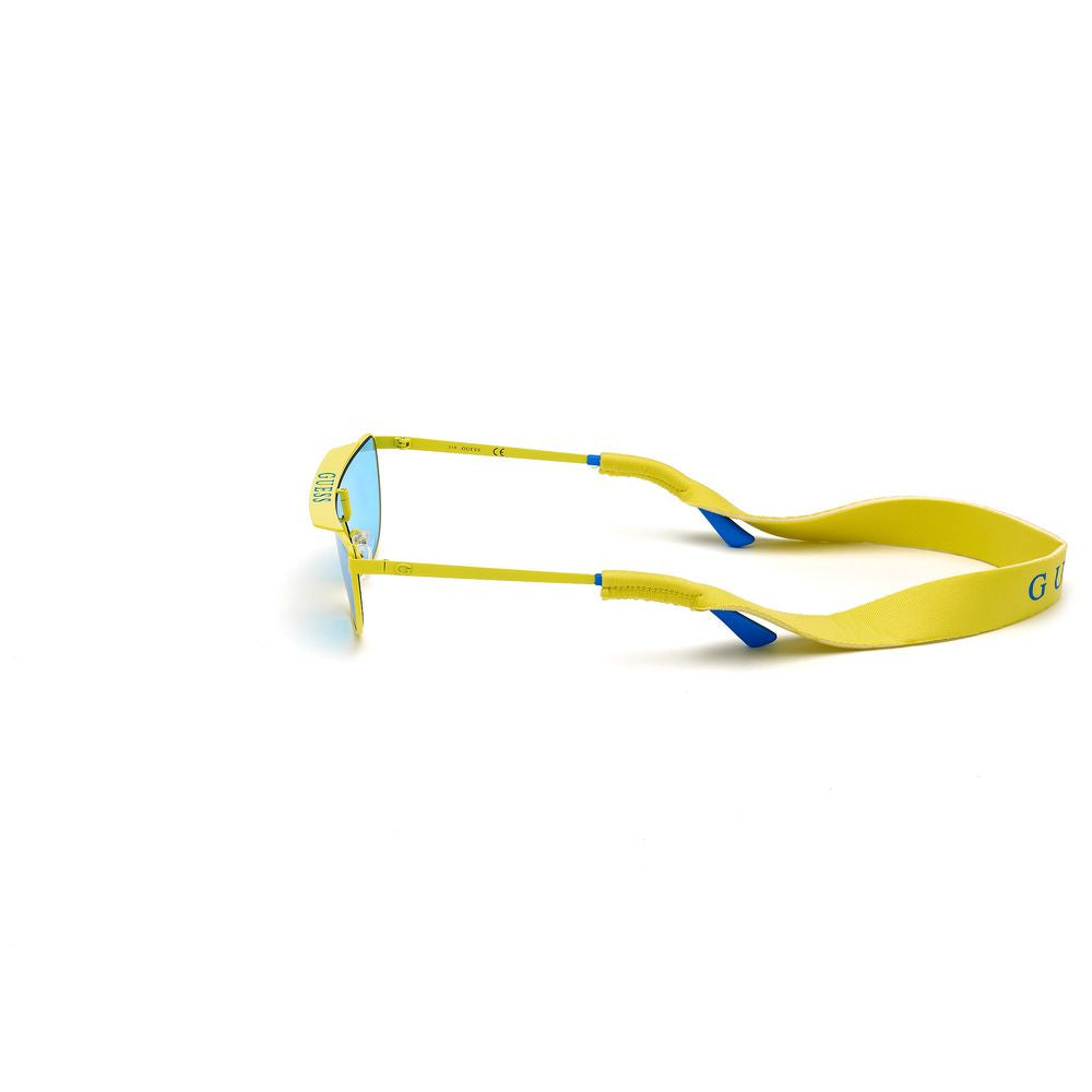 Ochelari de soare metalici galbeni Guess