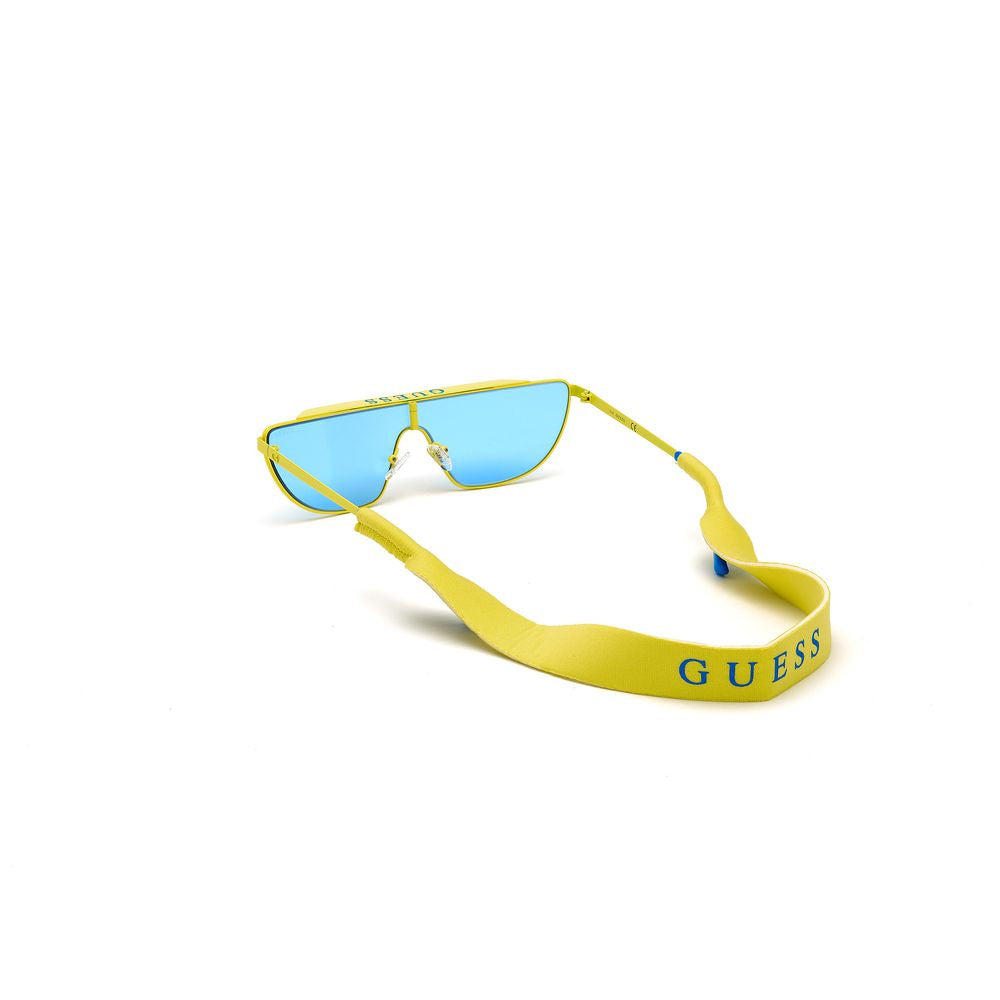 Ochelari de soare metalici galbeni Guess