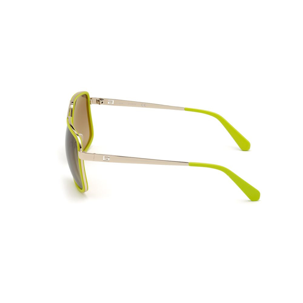 Ochelari de soare Guess din metal verde