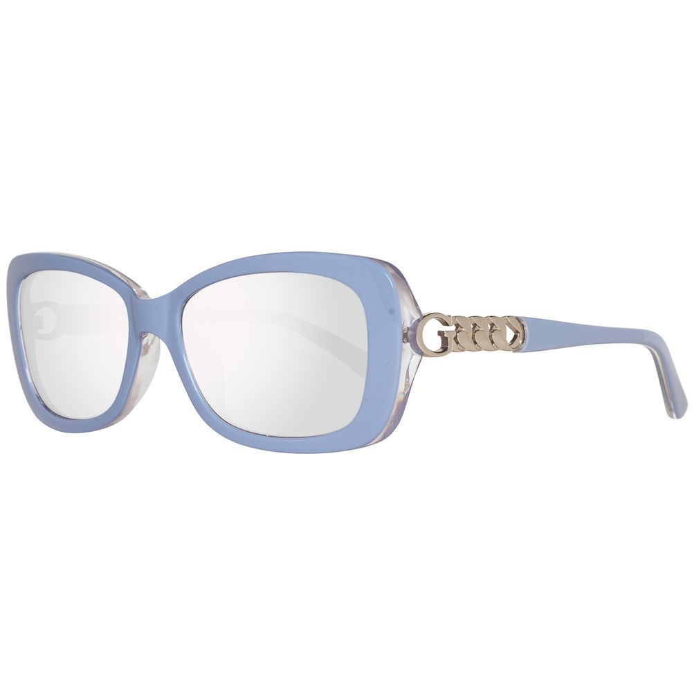 Ochelari de soare Guess din plastic albastru