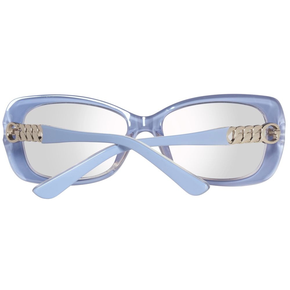 Ochelari de soare Guess din plastic albastru