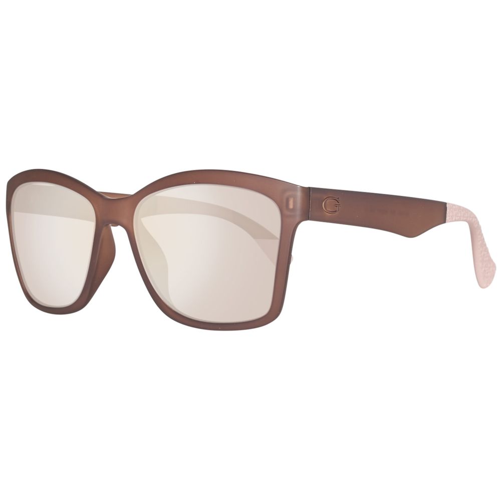 Guess – Braune Sonnenbrille aus Kunststoff