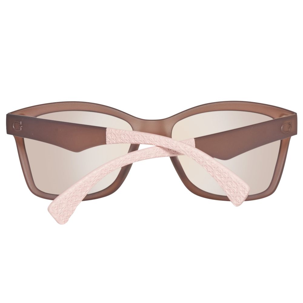 Guess – Braune Sonnenbrille aus Kunststoff