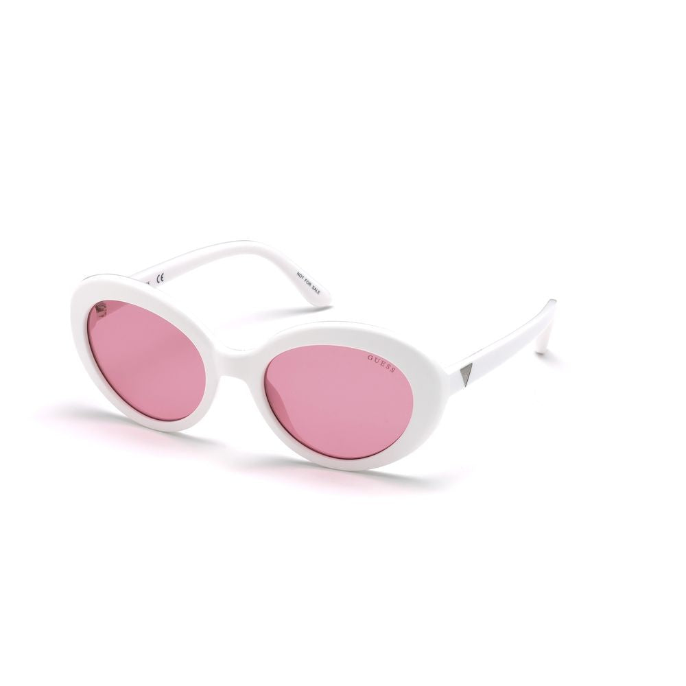 Guess – Weiße Sonnenbrille aus Kalbshaar