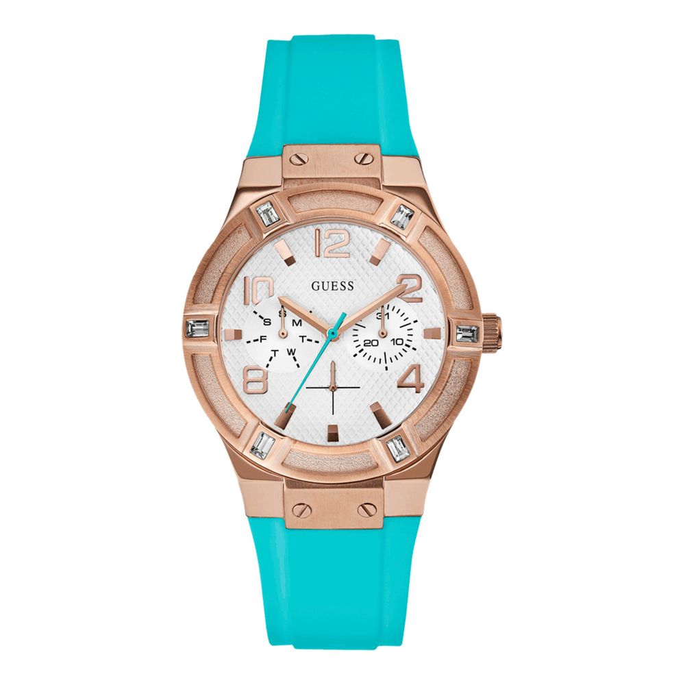 Ceas Guess din silicon albastru