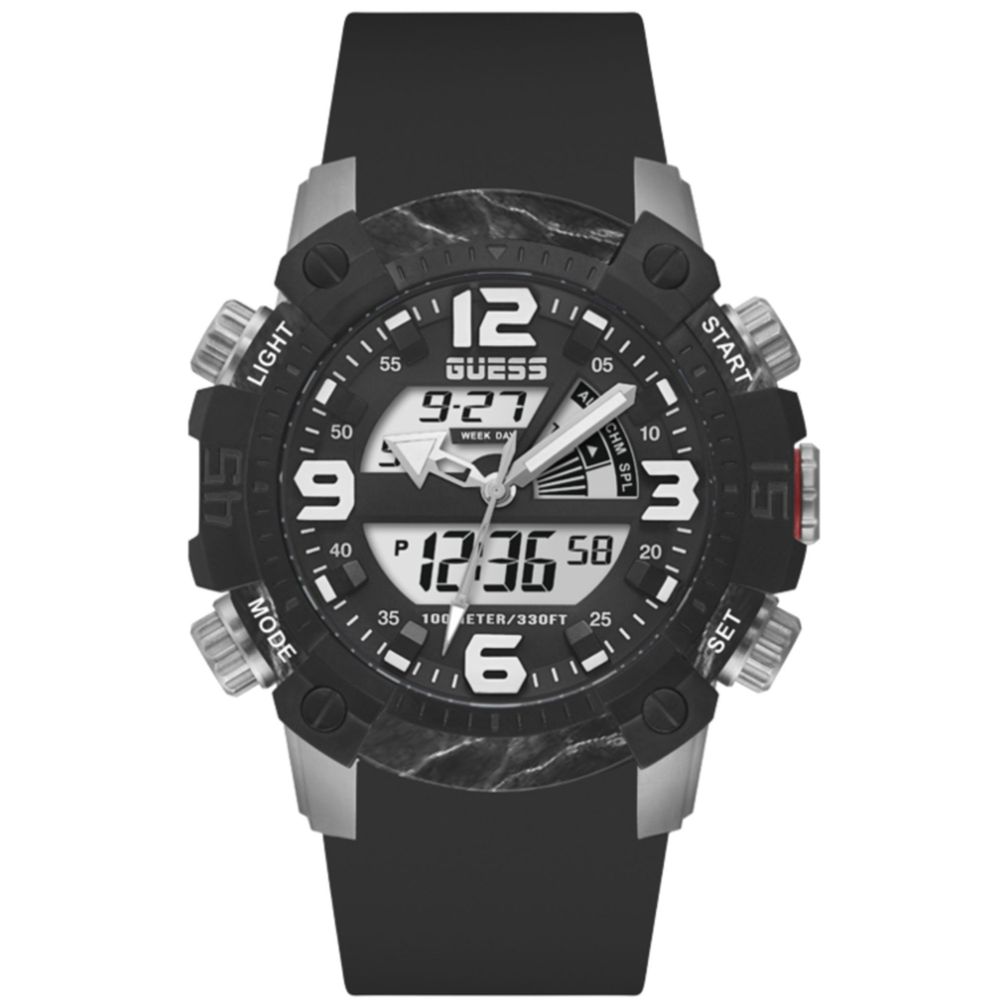 Ceas Guess din silicon negru