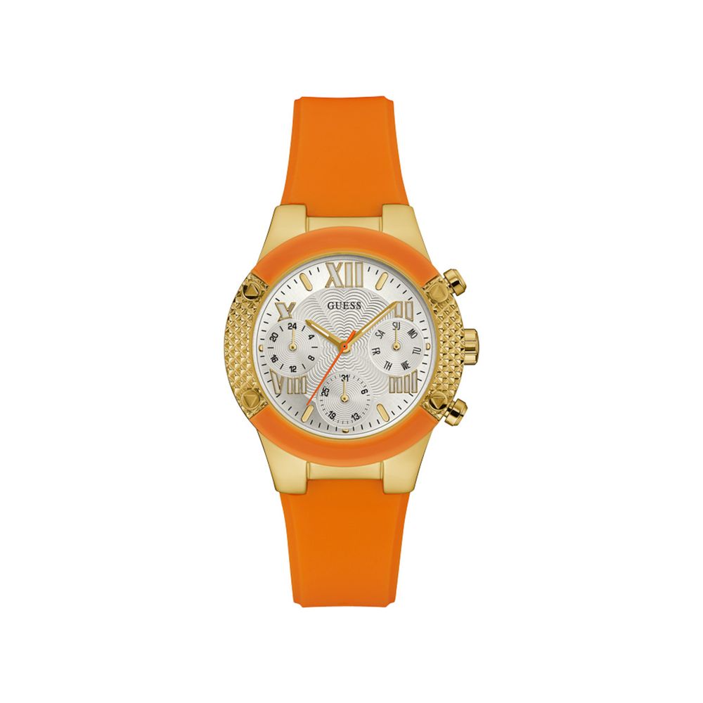 Ceas Guess din silicon portocaliu