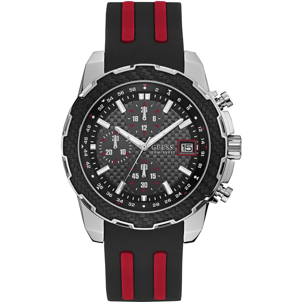 Ceas Guess negru din cauciuc