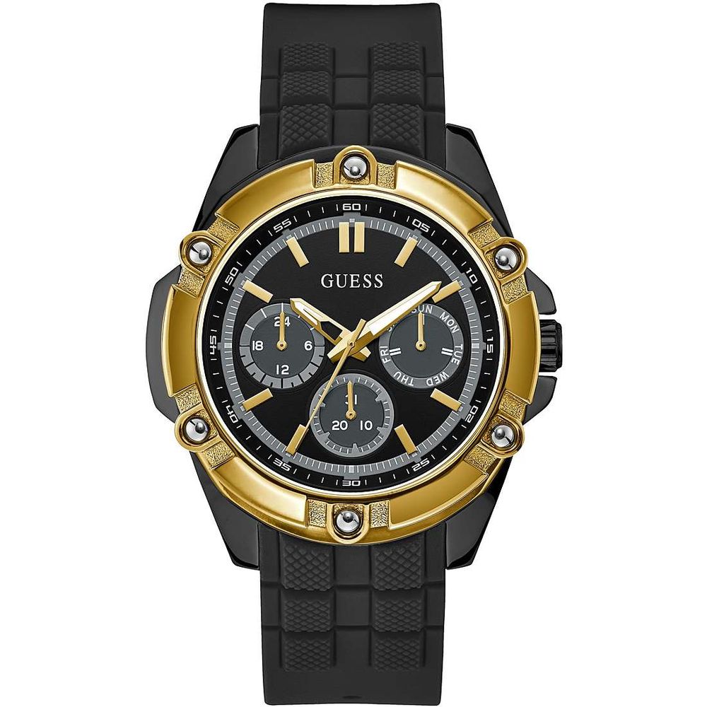 Ceas Guess negru din cauciuc