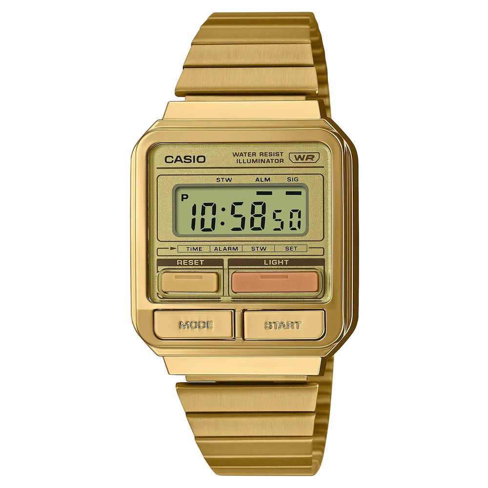 Ceas Casio din oțel auriu