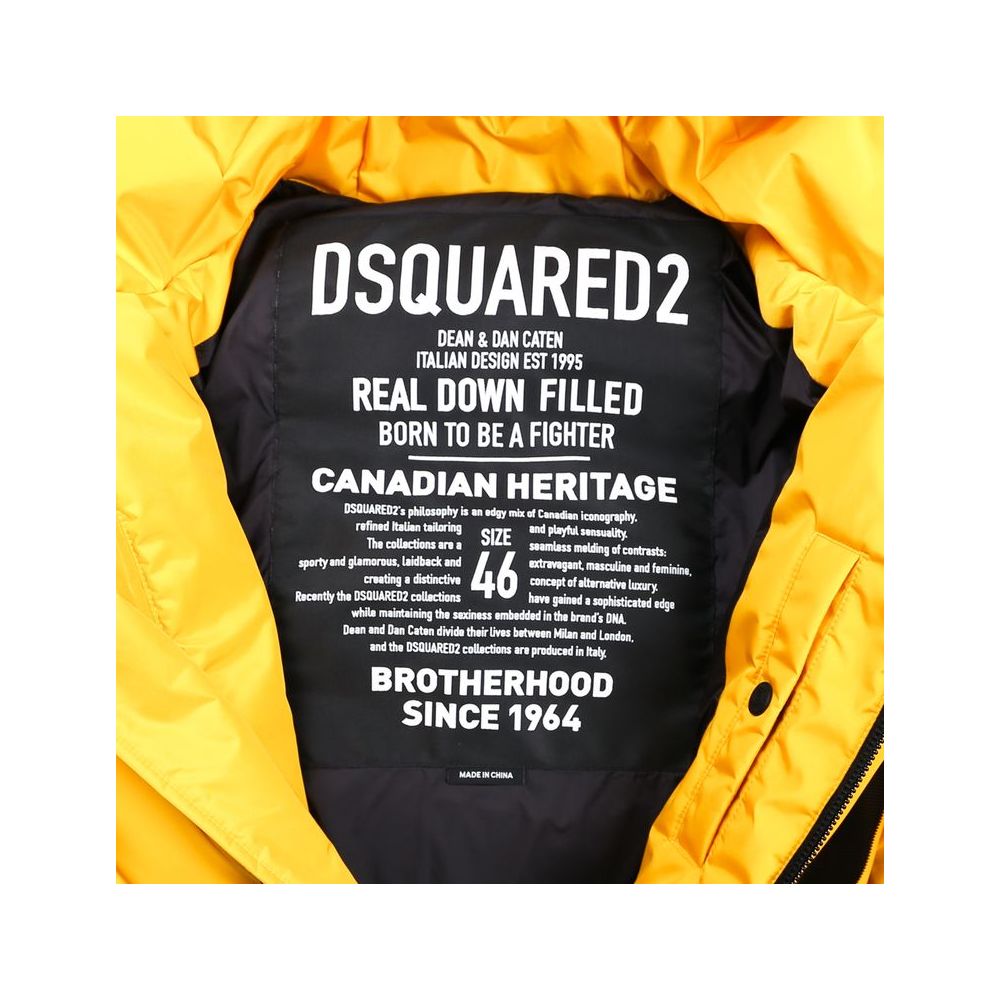 Jachetă bărbătească Dsquared² din nailon galben