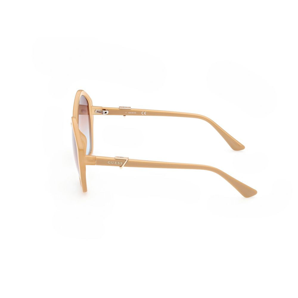 Ochelari de soare Guess bej cu lentile injectate