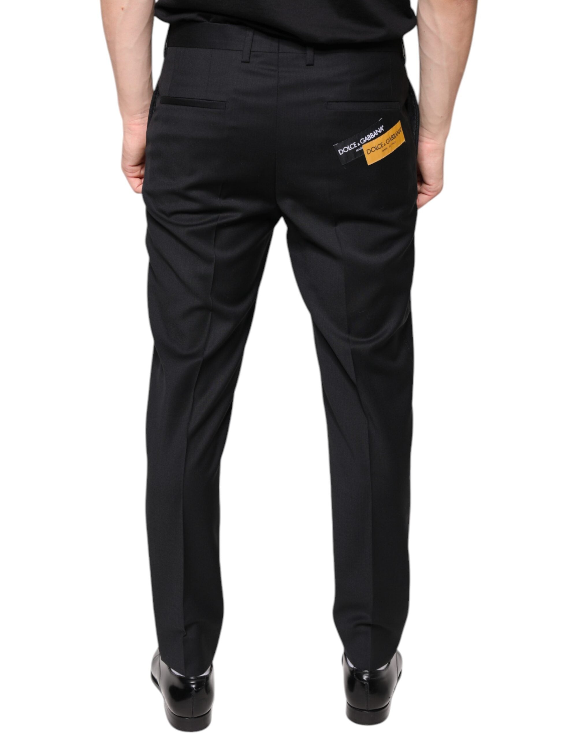 Dolce &amp; Gabbana Schwarze Skinny-Hose aus Wolle für Herren