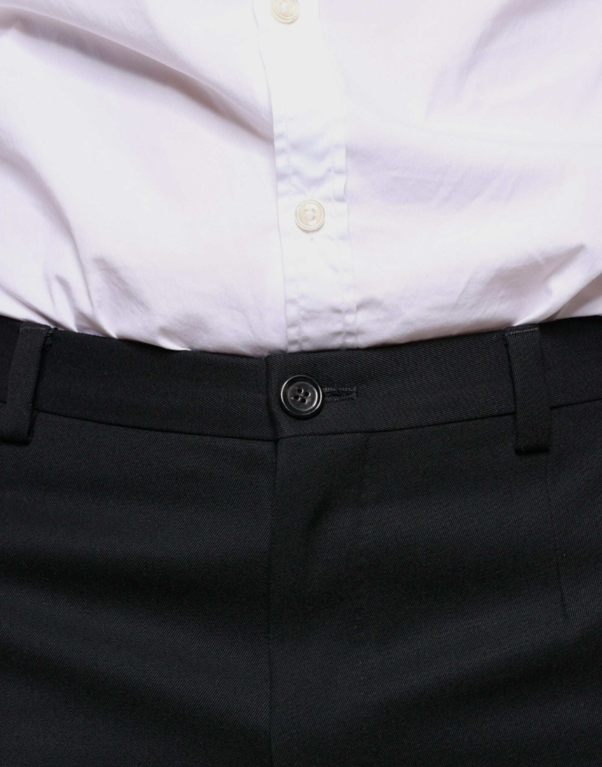 Dolce &amp; Gabbana Schwarze Skinny-Hose aus Wolle für Herren