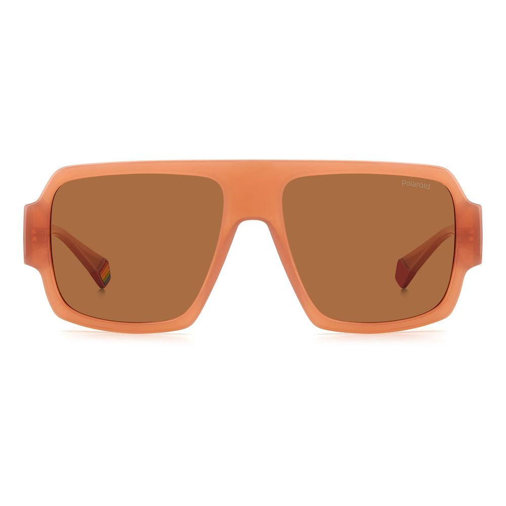 Polaroid Sonnenbrille aus beigefarbenem Harz