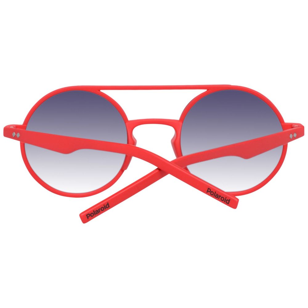 Ochelari de soare Polaroid roșii din plastic