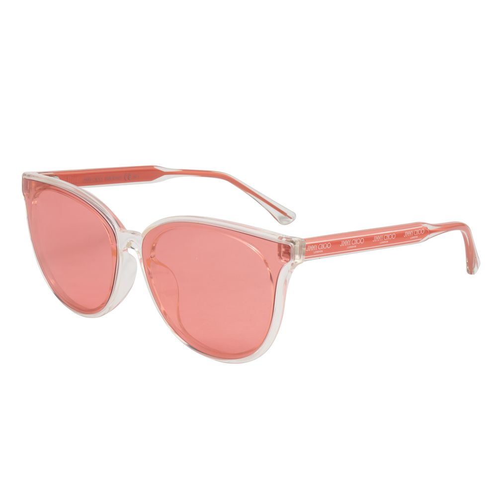 Jimmy Choo Transparente Sonnenbrille aus Kalbshaar