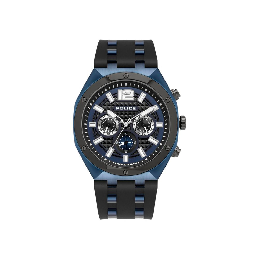 Blaue Silikonuhr von Police