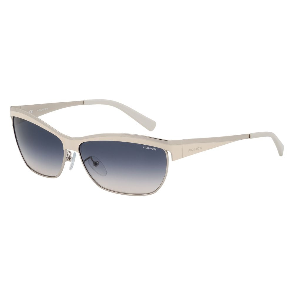 Police Sonnenbrille aus grauem Metall
