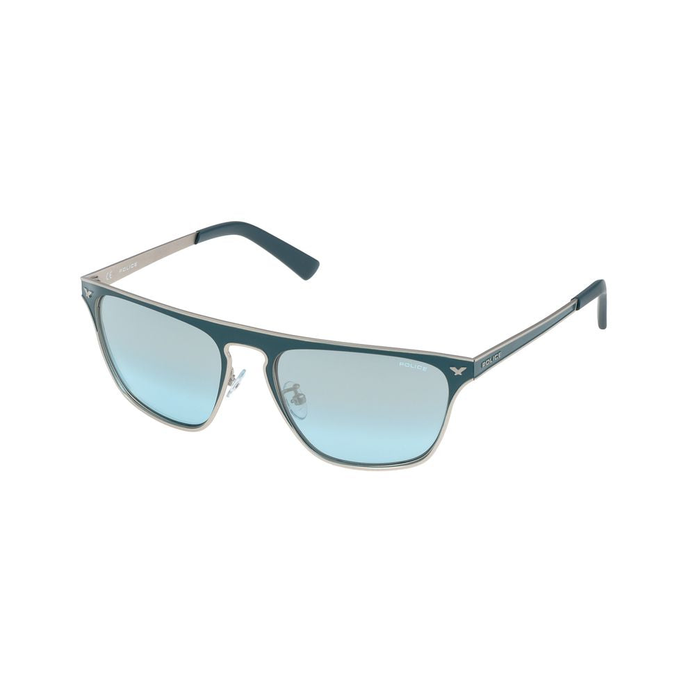 Police Sonnenbrille aus grauem Metall