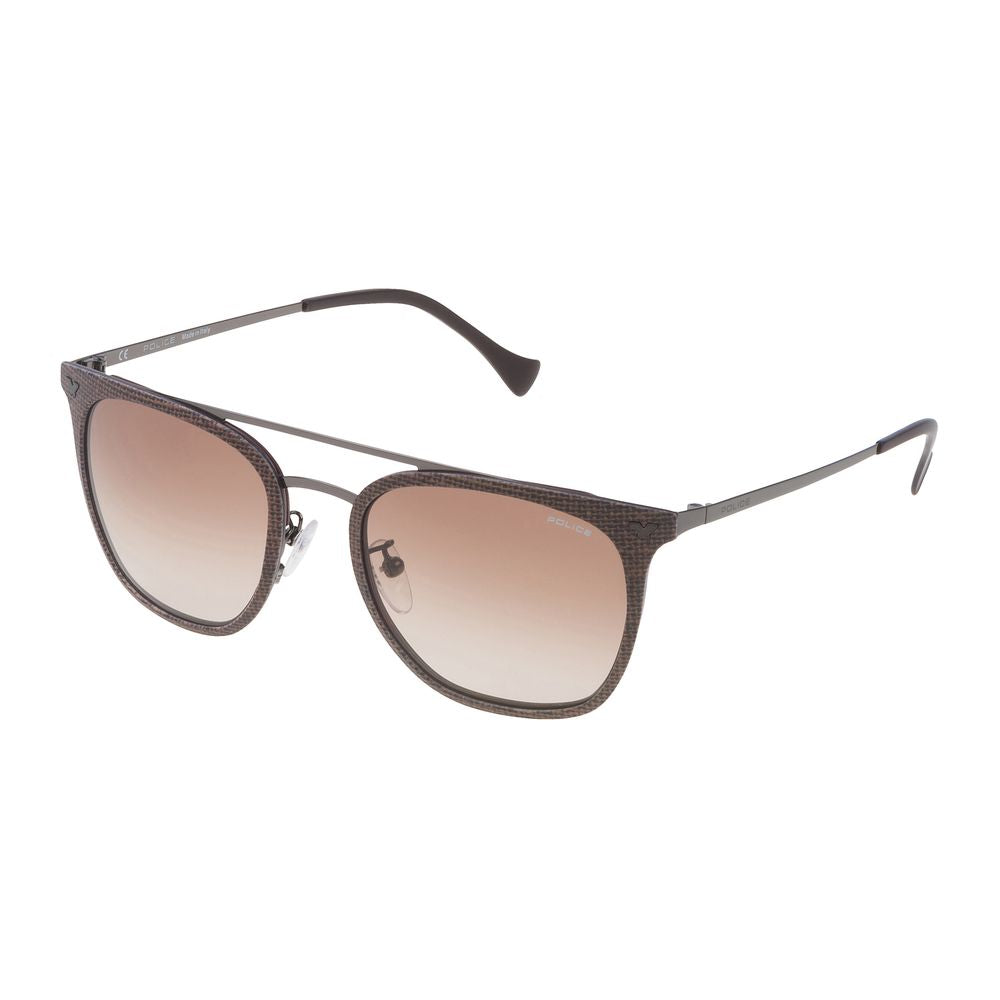 Police Sonnenbrille aus braunem Metall