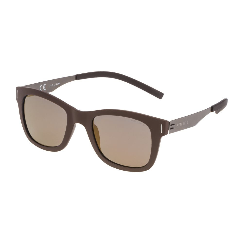 Police Sonnenbrille aus braunem Metall