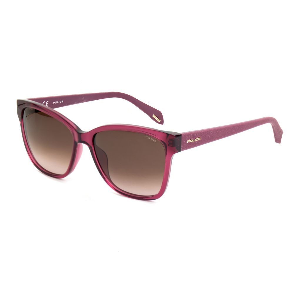 Police – Rote Sonnenbrille aus Kalbshaar