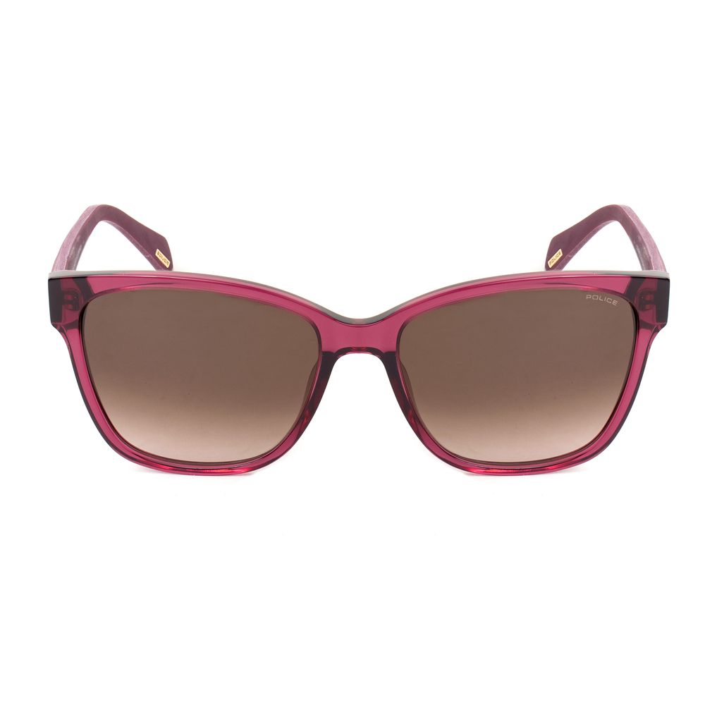 Police – Rote Sonnenbrille aus Kalbshaar