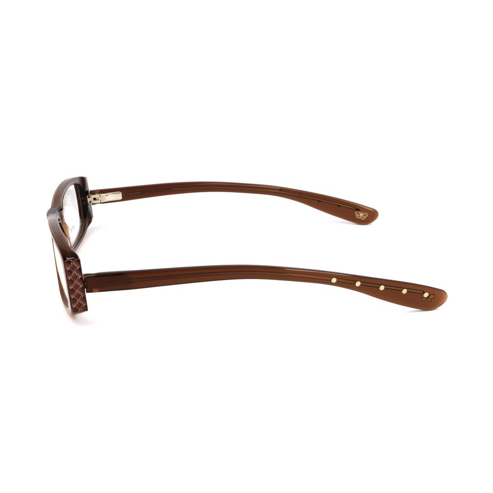 Rame ochelari Bottega Veneta maro cu păr de vițel