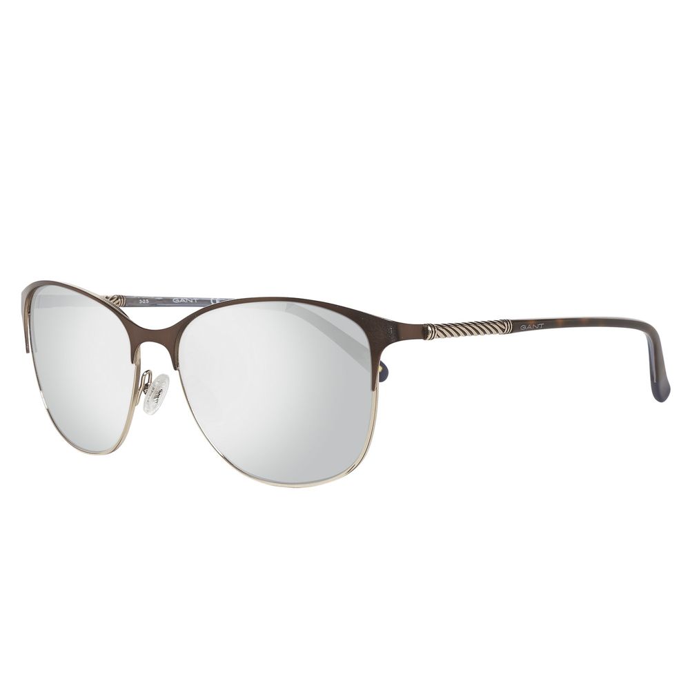 Ochelari de soare Gant maro din metal