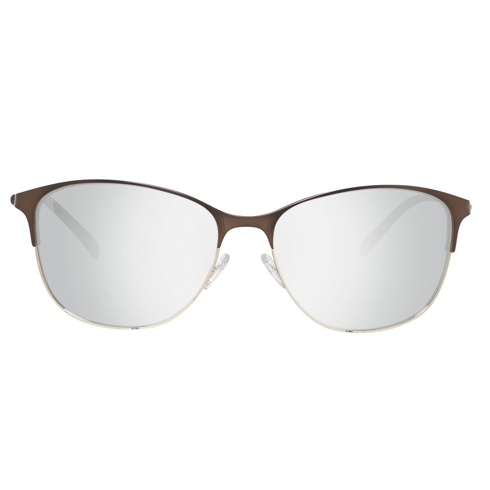 Ochelari de soare Gant maro din metal