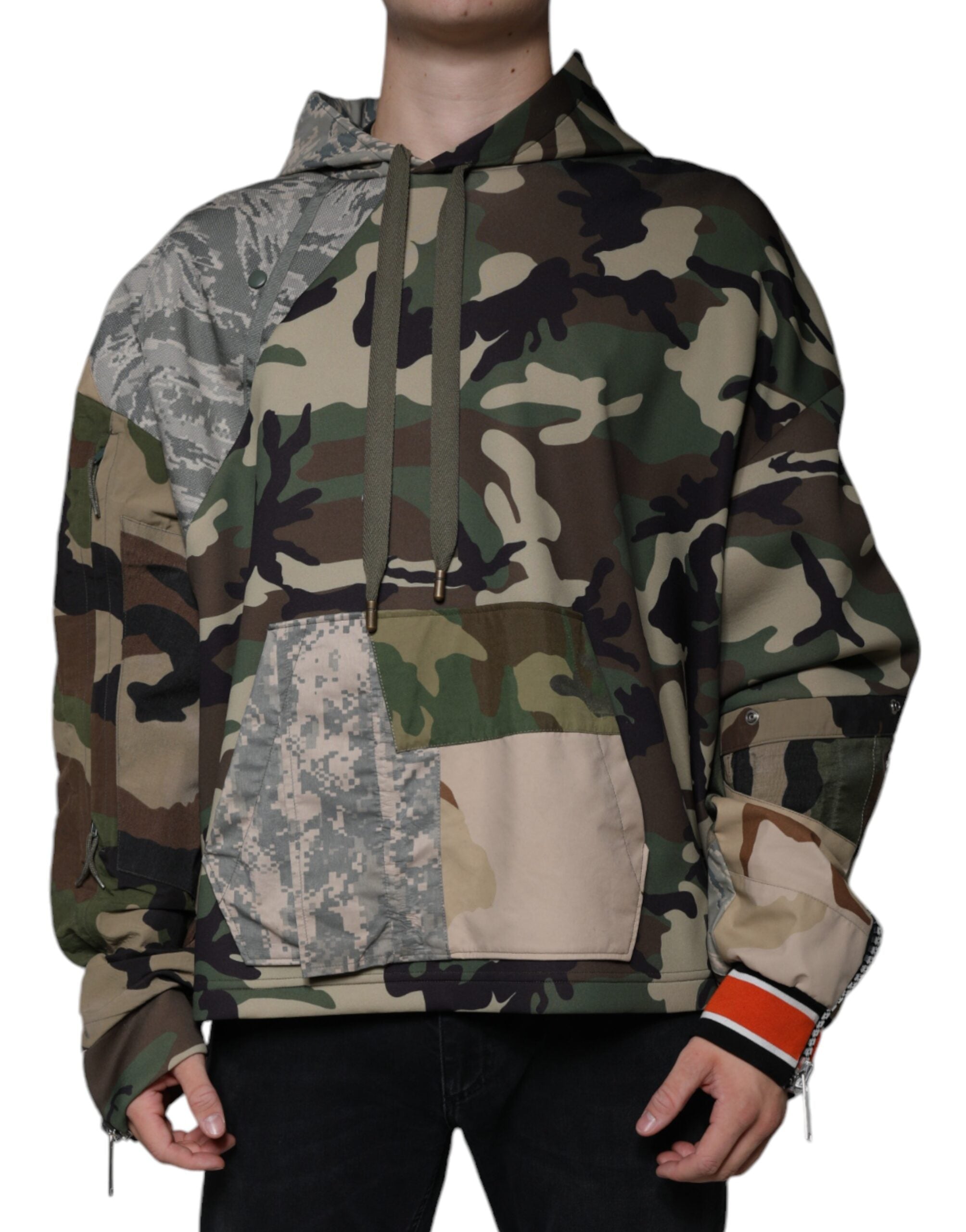 Dolce &amp; Gabbana Hanorac cu glugă multicolor camuflaj