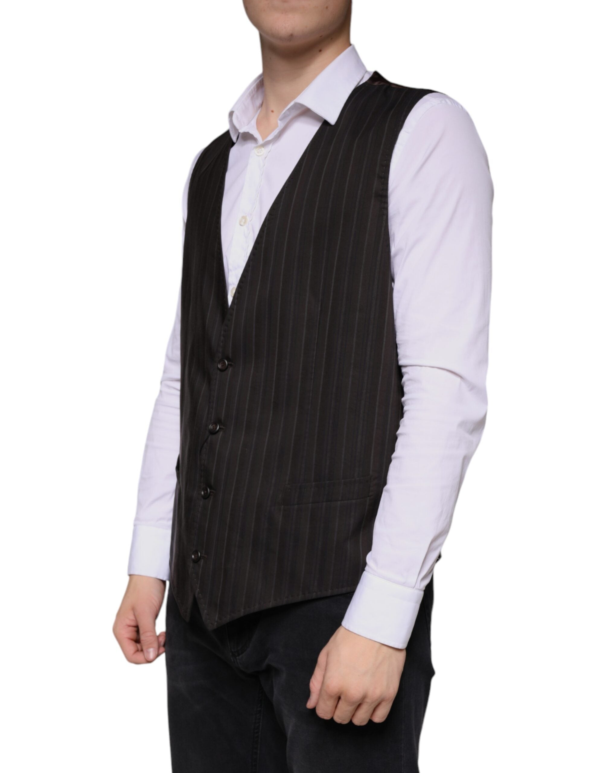 Vestă elegantă Dolce &amp; Gabbana din bumbac negru