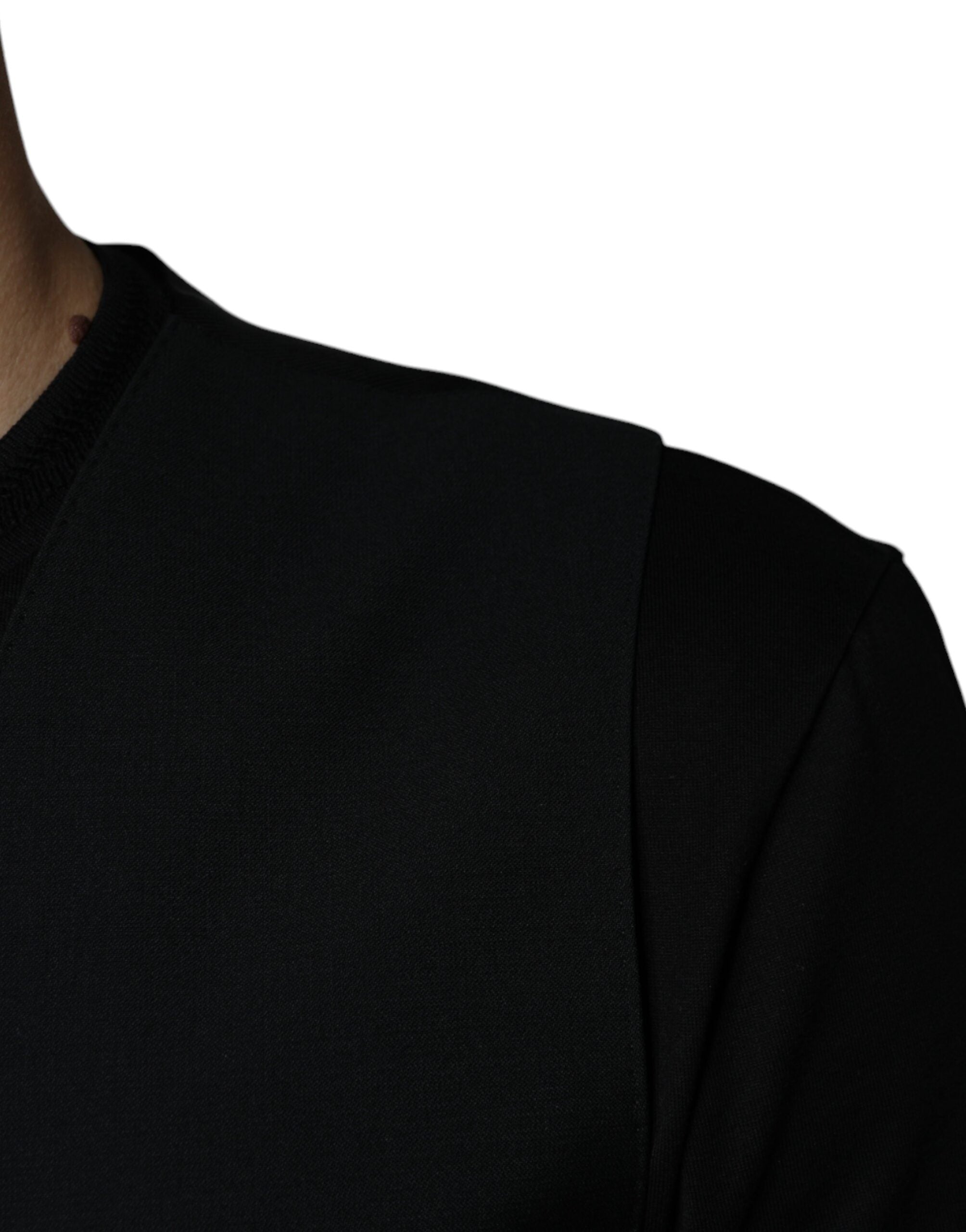 Dolce &amp; Gabbana Rochie elegantă din lână neagră pentru bărbați, vestă